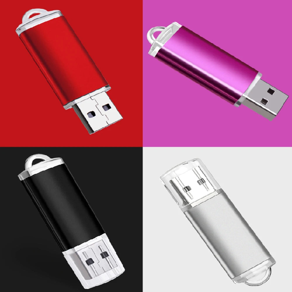 10PCS/lot Color USB Flash Drive 2.0 4GB 8GB 16GB Mini Memory Stick Pendrive 32GB 64GB 128GB USB Stick Flash Disk Free laser