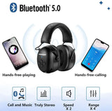 ZOHAN Electronic Headphone 5.0 Bluetooth Ear Muffs Hearing Protection Headphones for Music Safety Noise Reduction Charging