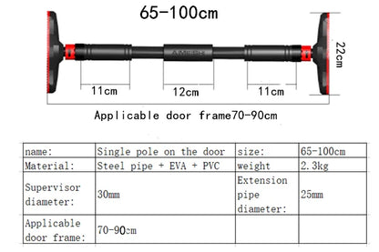 Large Door Horizontal bar Steel Adjustable Training Bars For Home Sport Workout Pull Up Arm Training Sit Up Bar Fitness Equipm