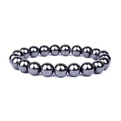 Pulseras de cuentas de obsidiana negra natural, hematita, ojo de tigre, para hombres, protección magnética de la salud, joyería para el alma de las mujeres, pulsera para hombre 