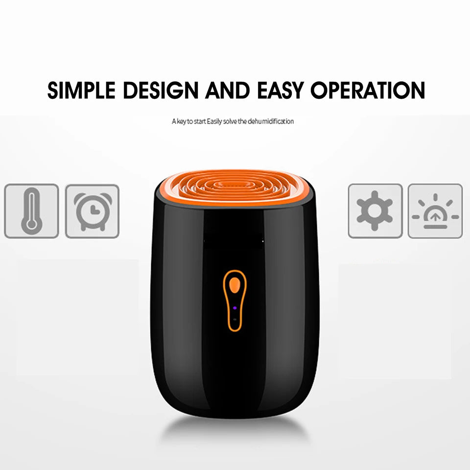 Dehumidifier Moisture Absorbers Air Dryer With 800ml Water Tank Quiet External Water Pipe For Home Basement Bathroom Wardrobe