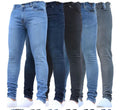 Casual Men Jeans Pencil Pants Streetwear Skinny Denim Full Length Slim Trousers Slight Strech Europe America Zipper Fly Jeans