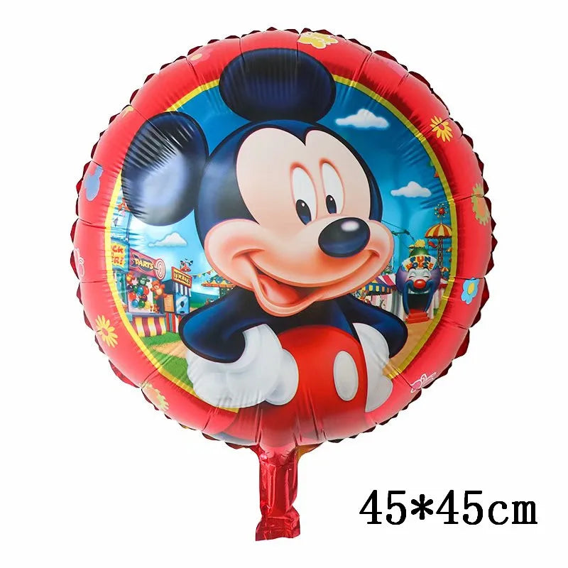 Globos gigantes de Mickey y Minnie Mouse, dibujos animados de Disney, globos de aluminio, baby shower, decoraciones para fiestas de cumpleaños, juguetes clásicos para niños, regalo de globo aerostático 