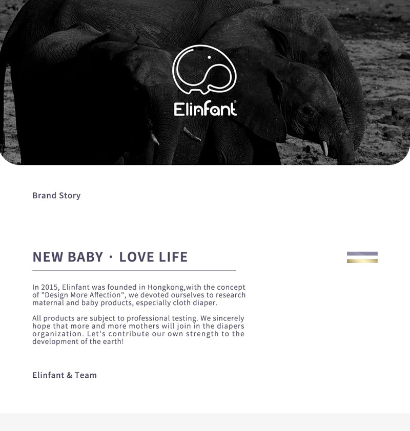 Pañales impermeables Elinfant New Matching para bebé, 8 piezas de tela de malla gris y 8 insertos de microfibra