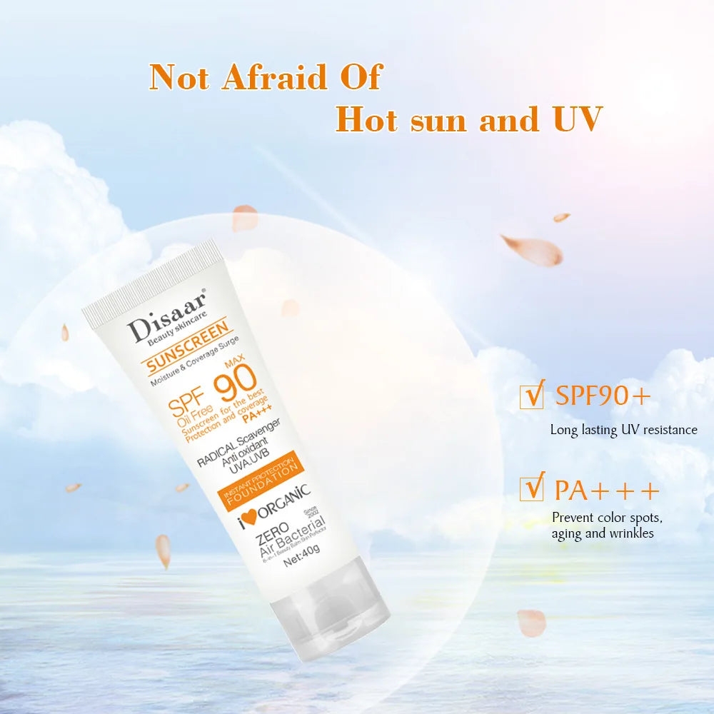 Facial Body Sunscreen Whitening Sun Cream Sunblock Skin Protective Cream Anti-Aging Oil-Control Moisturizing SPF90 Face
