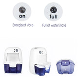 THANKSHARE 500ml Dehumidifier Mini Portable Home Officce Air Dryer Desiccant Moisture Absorber Low Noise Cabinet Dehumidifier