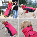 Waterproof Big Dog Clothes Warm Large Dog Coat Jacket Reflective Raincoat Clothing For Medium Large Dogs French Bulldog XL-6XL
