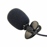 Podofo 3.5mm Universal Portable Mini Mic Microphone Hands Free Clip on Microphone Mini Audio Mic For Car Radio Loud Speaker