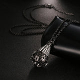 Mexico Music Ball Hollow Zircon Pendant Vintage Perfume Locket Necklace Aromatherapy Diffuser Sweater Chain For Women Jewelry