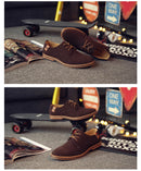 2024 Spring Suede Leather Men Shoes Oxford Casual Shoes Classic Sneakers Comfortable Footwear Dress Shoes Large Size Flats