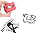 Digital Hour Meter LCD Counter For ATV Motorcycle Instruments Clocks Snowmobile Boat Generator Bike Car Accessories
