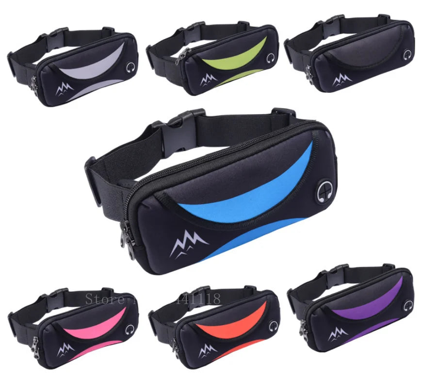 Waterproof Running Waist Bag Belt Bag, Men Women Sports Running Portable Gym Bag, Gym Fitness Bag, Sport Running Belt Bag
