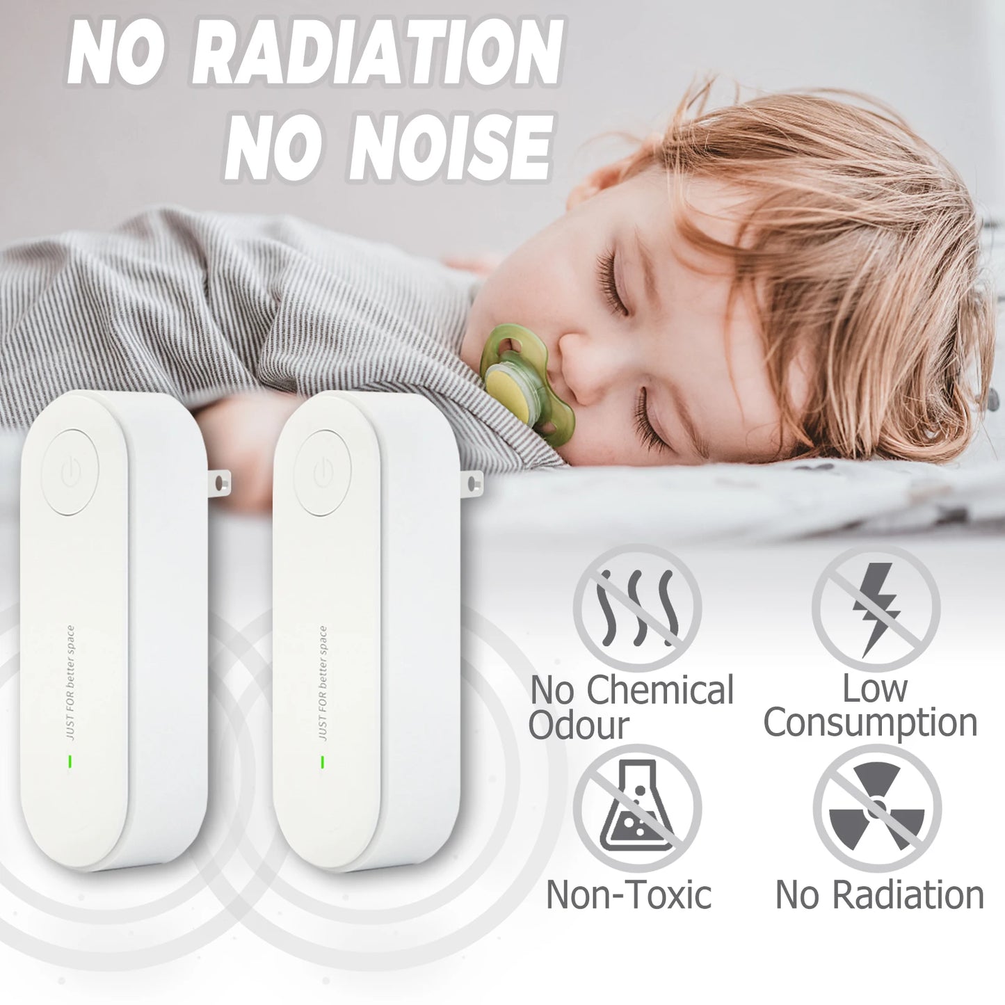 Nuevo repelente ultrasónico de insectos Xiaomi, repelente electrónico de mosquitos, ratones, arañas y cucarachas, insecticida portátil, control de plagas.