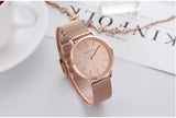 HANNAH MARTIN Women Watch Nordic Minimalist Japan Quartz Movement 3Bar Waterproof Women 36mm Full Rose Gold Dropshipping Watches