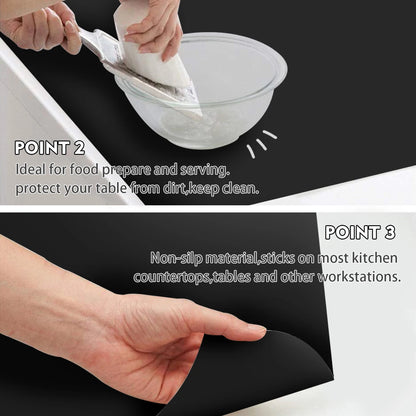 Silicone Mat Countertop Protector Mega Size Multipurpose Non-skid 60cm Table Pad Kitchen Stove Induction Anti Static Placemats