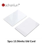 5pcs UID 13.56MHz Access Control Card Rewritable Tag RFID 13.56MHz PVC Thin UID Changeable IC Block 0 Writable Card(1K) 