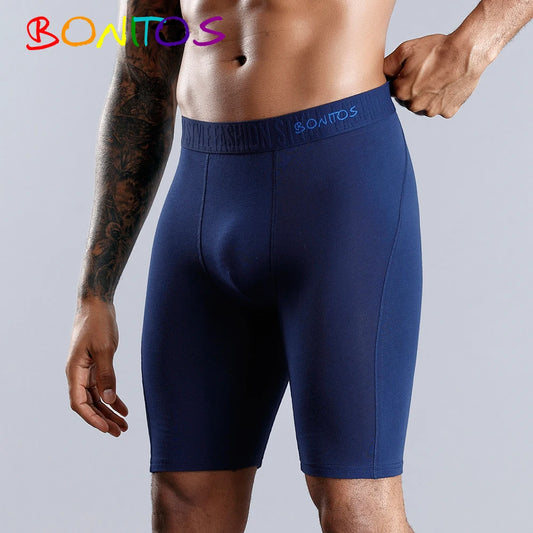 NICE Men Boxer Long leg Boxer Men Underwear Men Underpants Erkek Natural Cotton Sexy Boxer Shorts Top Brand Underwear Soft