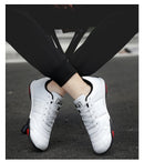 Men's Sports Shoes Leather Waterproof Running Sneakers Luxury Walking Gym Shoes Man Non-slip Training Sneakers Flat Shoes Tennis