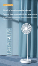 P30 Rechargeable Standing Fan 12 Inch 10800mAh Electric Folding Fan for Desktop Floor Wireless Portable Fans for Home Camping