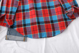 Casual Women's Plaid Shirt 2025 Spring Autumn New Ladies Loose Blouse and Tops Female Long Sleeve Shirts Fresh Checked Clothes