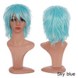BENIHAIR Synthetic Wig Cosplay Wig White Red Green Blue Pink Yellow Hair Short Layered Wig Fake Hair Extension Men Women Party Wig