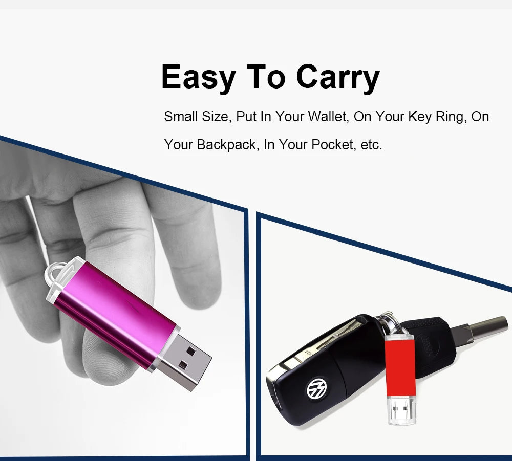 10PCS/lot Colour USB Flash Drive 2.0 4GB 8GB 16GB Mini Memory Stick Pendrive 32GB 64GB 128GB USB Stick  Flash Disk Free laser
