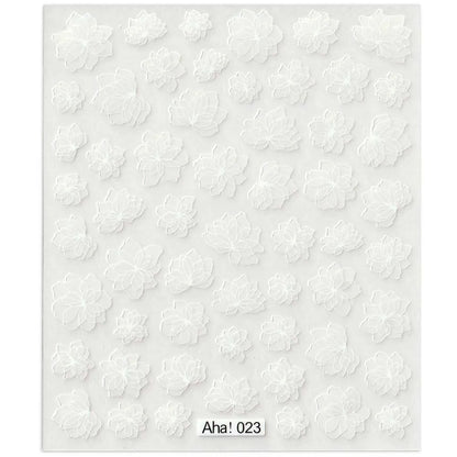 42Model Sticker Nail Decal 3D Adhesive Patch,Smile/Animal/Flower Nail Art Decorations Manicure Sticker Easter Day Design Decal-