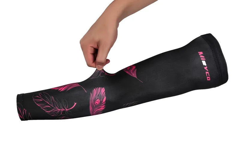 Breathable Quick Dry Oversleeve Women Cycling Arm Warmers Bicycle Covers Cuff UV Protection Men Running Sports Climb Arm Sleeves
