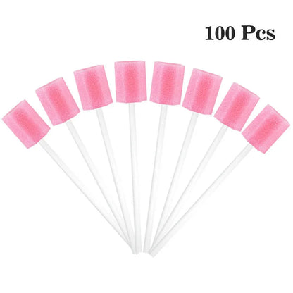 100PCS/Bag 13.5cm Oral Care Swab Mouth Disposable Sponge Head Dental Swabstick Oral Medical Use Oral Care For Mouth CleaningTool