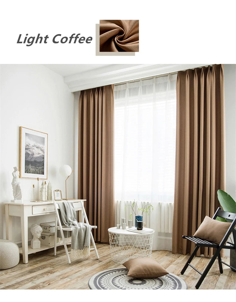 310cm Height Custom Made window 80% blackout curtain thickened cotton linen cutains for living room bedroom luxury curtains