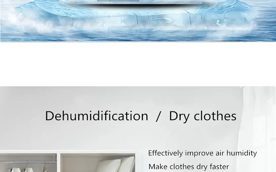 2.2L Intelligent Remote Dehumidifier Air Dryer Purifier Humidity-control Defrost Automatic Shut-down Moisture Absorption Machine
