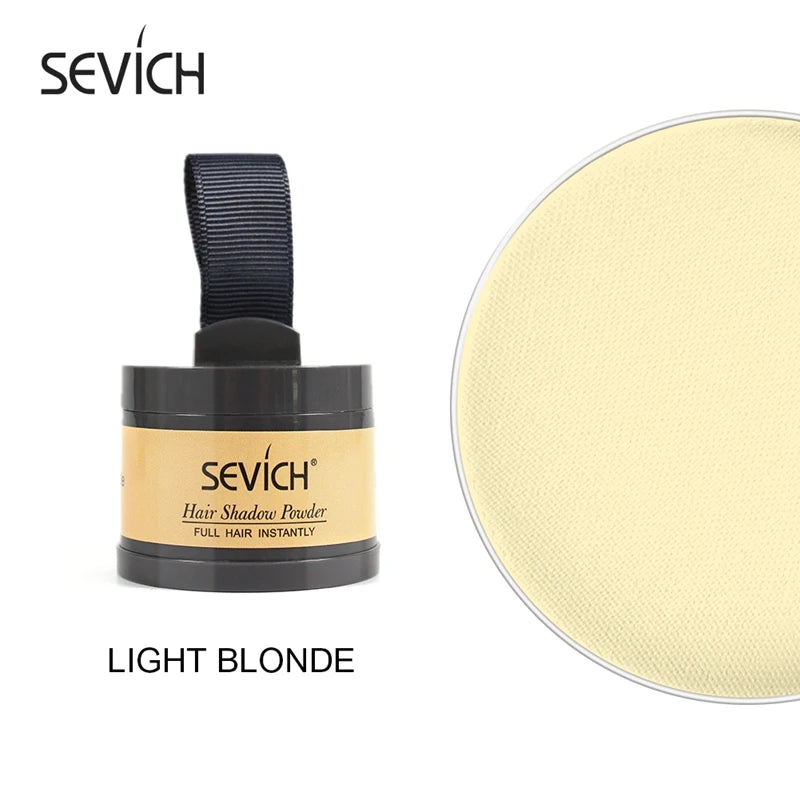 Pó para Preenchimento de Raiz Sevich 4g – Maquiagem Unissex para Disfarçar Falhas no Couro Cabeludo e Contornar a Linha do Cabelo – Cobertura Natural