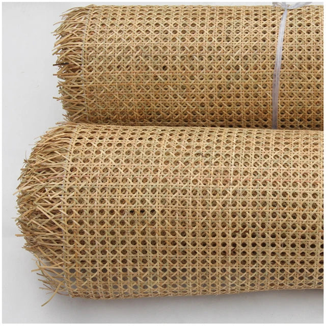 Rattan real natural do rolo da correia da cana de 60cm x 1-3 medidores para material da mobília da tabela da cadeira