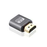 Adaptador de pantalla virtual VGA 4K compatible con HDMI 1.4 DDC EDID, conector ficticio, emulador de pantalla fantasma sin cabeza, placa de bloqueo de tarjeta de video