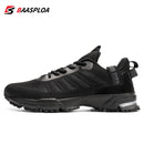 Baasploa Men Running Shoes Mesh Breathable Sport Shoes For Men Fashion Lightweight Casual Sneakers Non-Slip Lace Up Plus Size 50