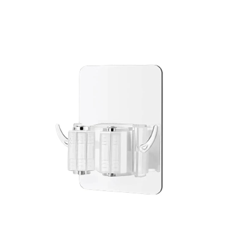 Heavy Duty Wall Mount Mop Ganchos, Vassoura Titular, auto-adesivo, utilitário Hanger, Mop Vassoura Organizador, Casa, Cozinha, Armazenamento do jardim, 1 Pc, 2Pcs