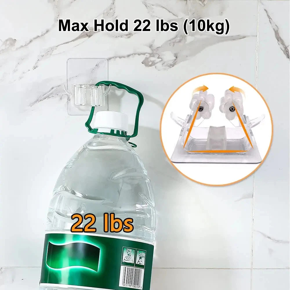 Heavy Duty Wall Mount Mop Ganchos, Vassoura Titular, auto-adesivo, utilitário Hanger, Mop Vassoura Organizador, Casa, Cozinha, Armazenamento do jardim, 1 Pc, 2Pcs