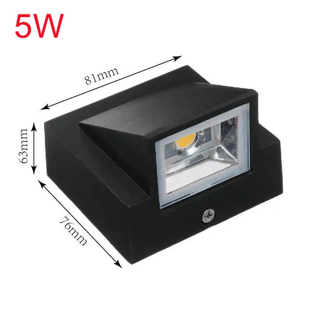Single Head LED Wall Lamp Waterproof IP65 Garden Corridor Lamp Outdoor Indoor Sconce Light AC85-265V