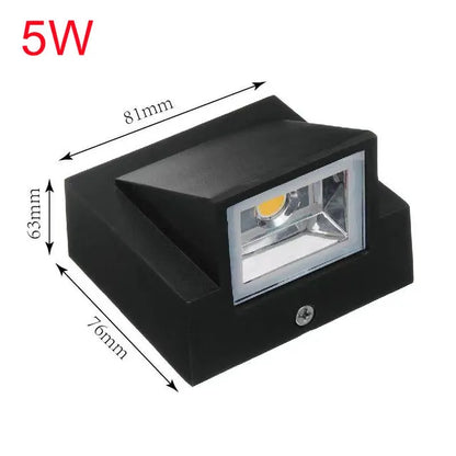 Single Head LED Wall Lamp Waterproof IP65 Garden Corridor Lamp Outdoor Indoor Sconce Light AC85-265V