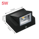 Single Head LED Wall Lamp Waterproof IP65 Garden Corridor Lamp Outdoor Indoor Sconce Light AC85-265V