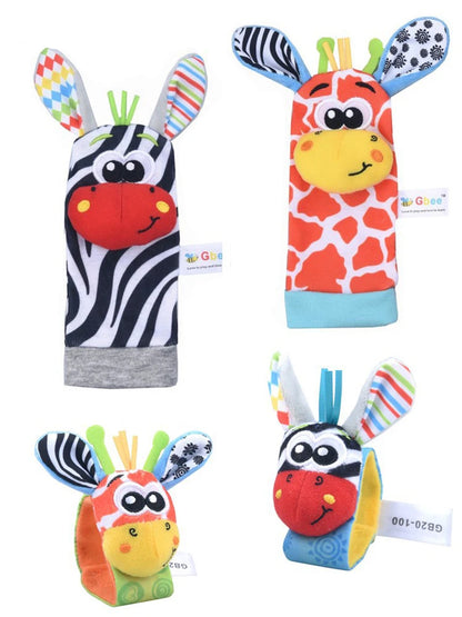 Baby Toys 0 6 12 Months Cute Stuffed Animals Baby Rattle Socks Wrist Baby Rattles Newborn Toys Make Sounds Games For Babies