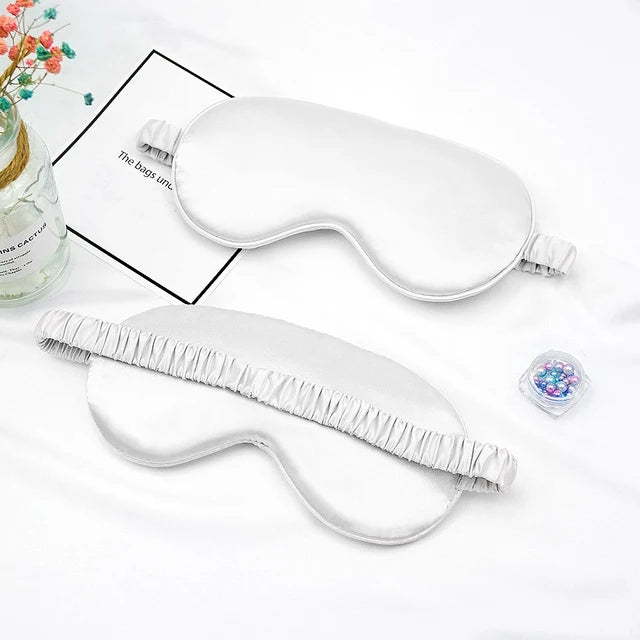 Imitado Silk Eye Patch para Viagem, Sombreamento Máscara de Olho do Sono, Eye Patch, Relaxar Eyeshade Capa, Escudo do Dormir Saúde, Eye Care Tools