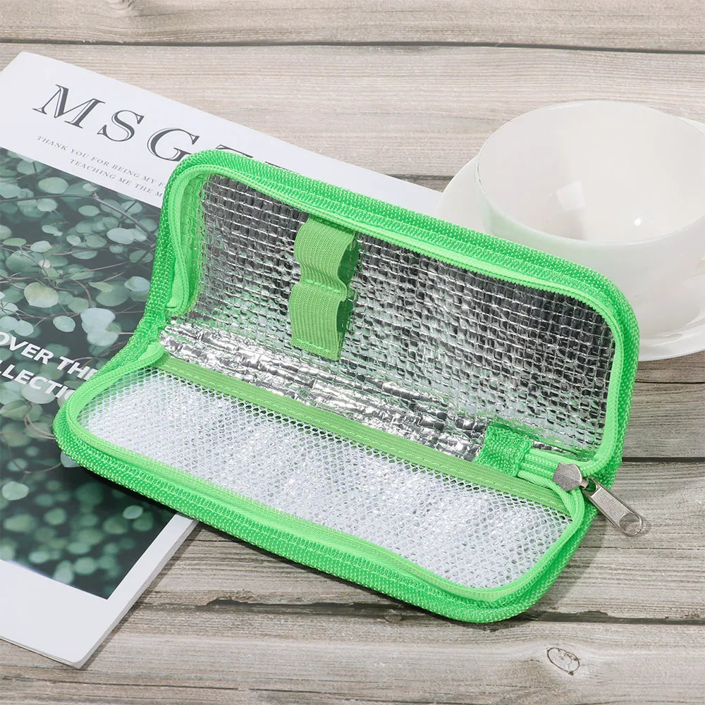 1PC Portable Diabetic Insulin Cooling Bag Protector Pill Refrigerated Ice Pack Medical Cooler Insulation Organizer Travel Case