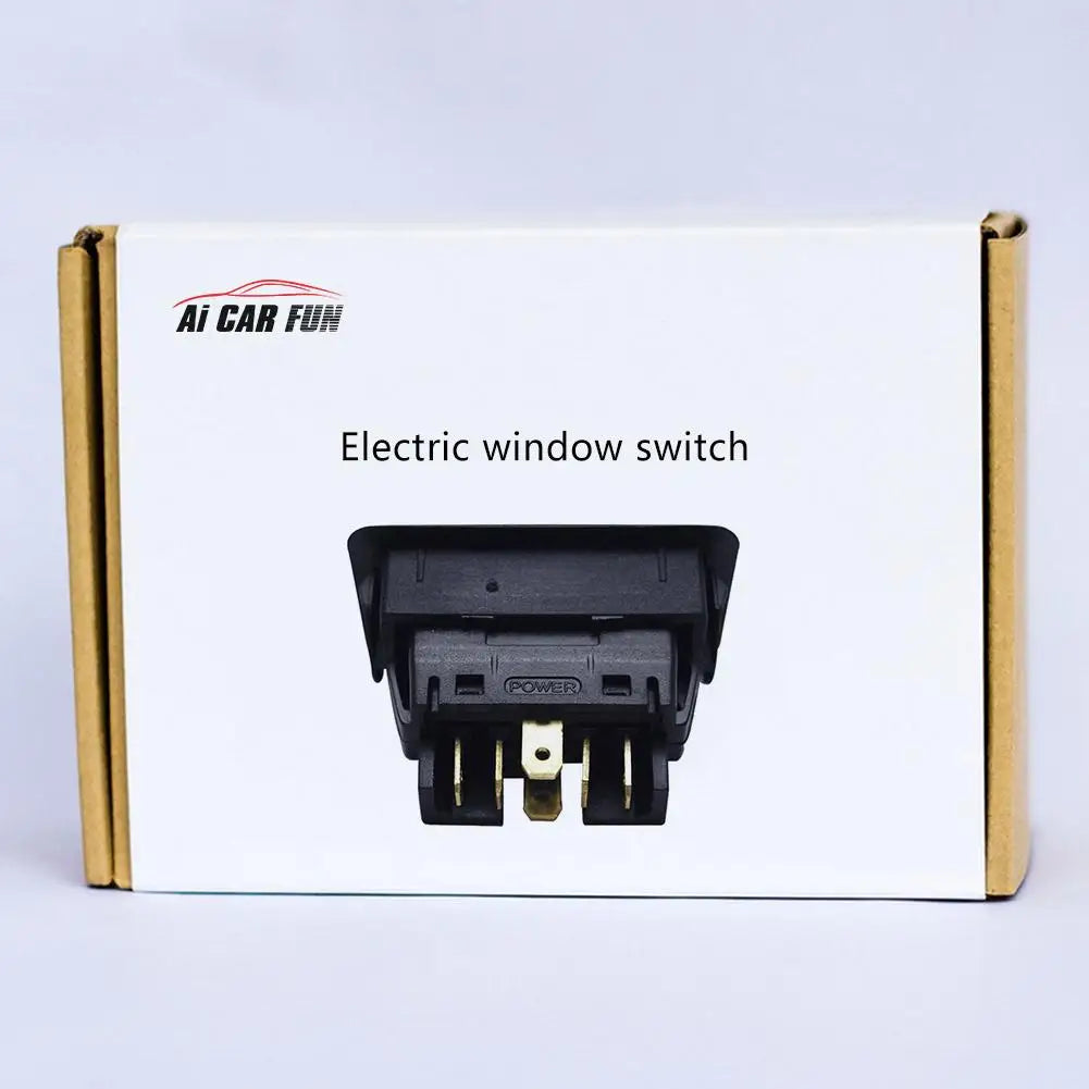 Professional 6Pin DC 12V 24 V Black Car Power Window Switch With Green Lamp Universal 20A Electronic Components Cars Accessories