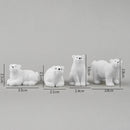 4pcs/Set Lovely Squirrel Family Model Cartoon Animal Figurine Dollhouse Cake Home Decor Kid Miniature Garden Decoration Playset