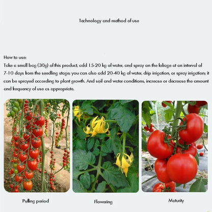 Tomato Special Foliar Fertilizer, Anti-corrosion, Water-soluble Fertilizer, Keeping Flowers and Fruit, Supplementing Nutrition
