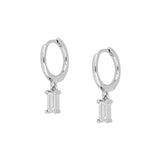 CANNER 925 Sterling Silver French Punk Hip-Hop Geometric Small Hoop Earrings for Women Gold Silver Party Jewelry Accessories