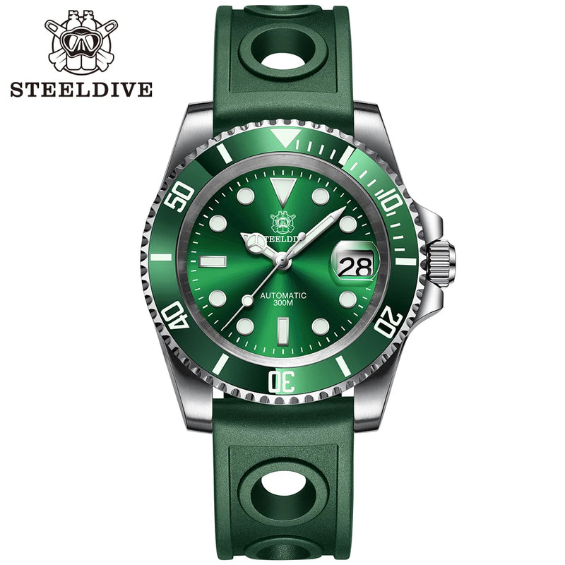 SD1953 Hot Selling Ceramic Bezel 41mm Steeldive 30ATM Water Resistant NH35 Automatic Mens Dive Watch Reloj