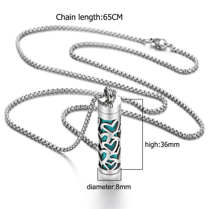 Stainless Steel Aromatherapy Necklace Diffuser Pendant Aroma Diffuser Locket Perfume Essential Oil Diffuser Pendant Necklace