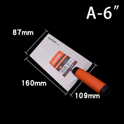 6/7/8 inch Construction Tools Putty Knife Brick Trowel Laying Carbon Steel Blade Pointing Plaster Tool Carbon Steel For Tiling